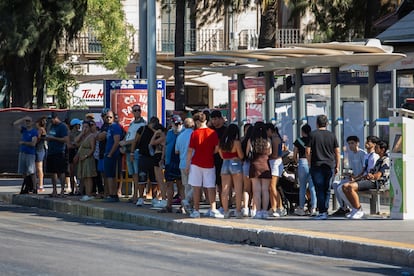 Parada de buses de Plaza España en Palma de Mallorca