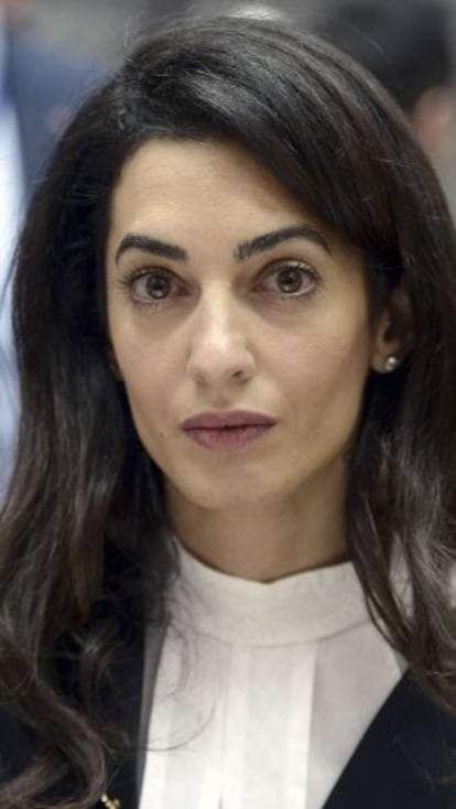 La abogada Amal Clooney.