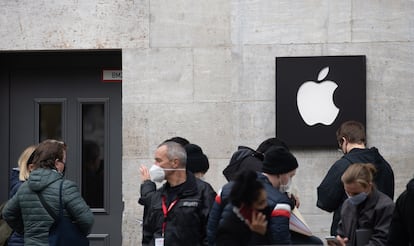 Tienda de Apple en Berlín, Alemania, este lunes.