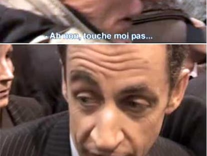 Imágenes del vídeo difundido ayer por el diario <i>Le Parisien.</i>