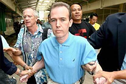 John Mark Karr, tras su detención en Bangkok.