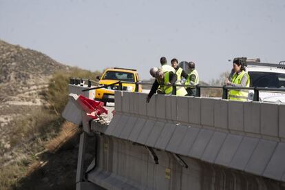 The scene of the accident that killed Marta Jorgoso.