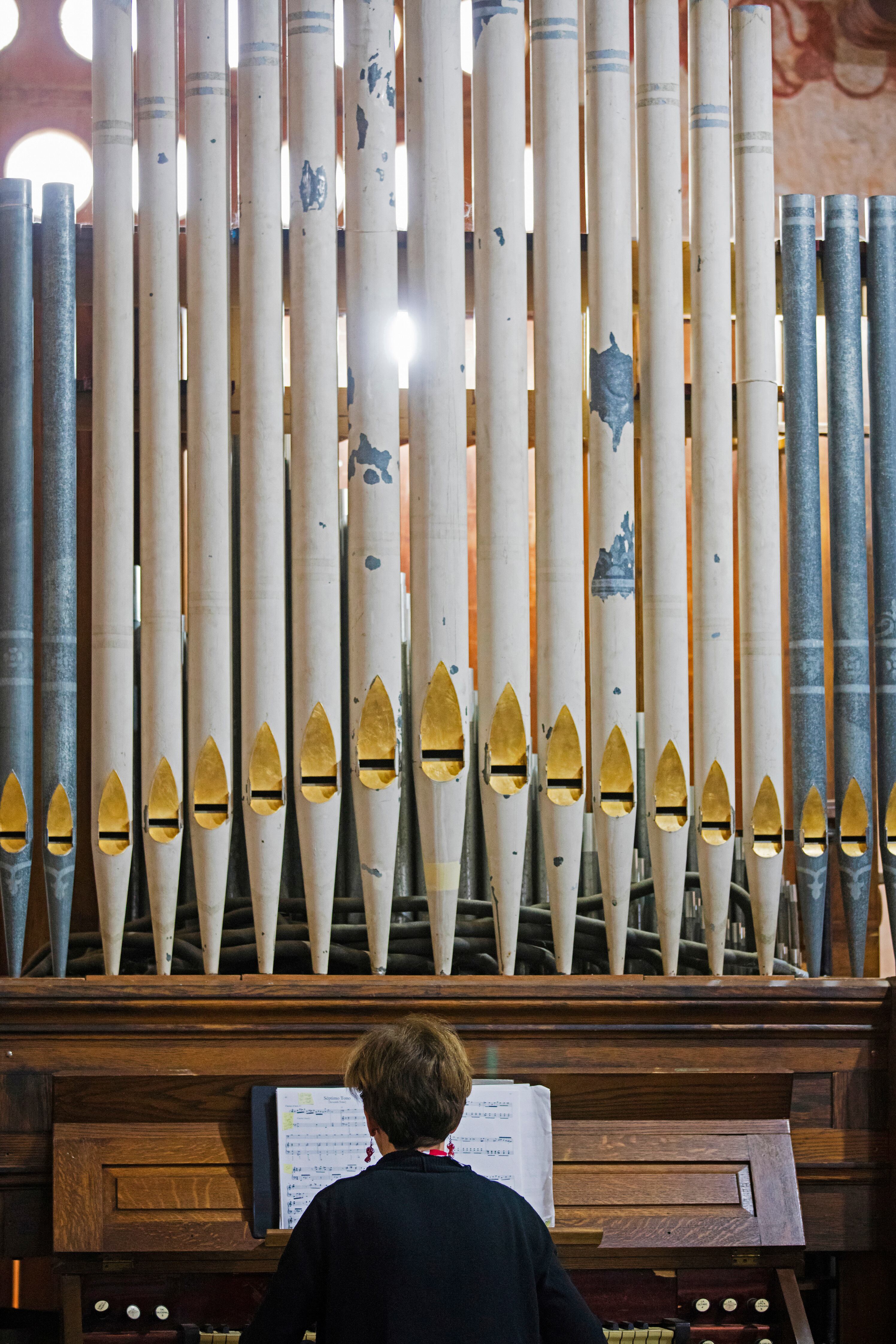 Órgano barroco en la iglesia de San José de la misión jesuítica de Chiquitos (Bolivia).