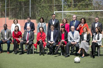 L'equip de Pedro Sànchez a L'Hospitalet.