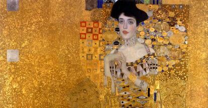 Miércoles: 'Adele Bloch Bauer I', pintura de 1907 de Gustav Klimt que forma parte de la exposición del UMA 'Arte expoliado'.