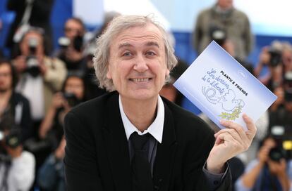 El dibujante Plantu en la presentación de 'Cartooning For Peace'.