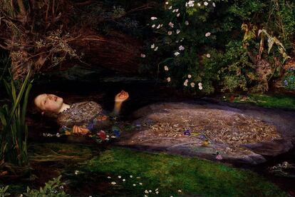 Lizzie Siddal (1829-1862) Poeta, escritora y musa de los prerrafaelitas

	Pasaría a la historia por ser la protagonista del Ophelia de John Everett Millais (1852), pero esta pelirroja, musa de la hermandad de prerrafaelitas, desarrolló una interesante faceta como poeta. Con uno de ellos, Rosetti, acabaría casándose y viviendo un suplicio de matrimonio que la llevó a la depresión y al (presunto) suicidio por sobredosis de laúdano.