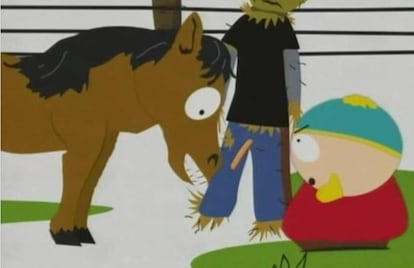 <p><strong>Qué episodio.</strong> ‘Golpea al fan’ (5x01, 2001)</p> <p><strong>Qué ocurre.</strong> Scott le vende vello púbico a Cartman haciéndole creer que así ya es un adulto. Cartman se venga adiestrando a un poni con una salchicha para que le muerda la picha. Los adultos asumen con normalidad que el niño practica zoofilia.</p> <p><strong>Sigue siendo polémico porque…</strong> la combinación de sexo y violencia en la ficción aún provoca sarpullidos.</p>