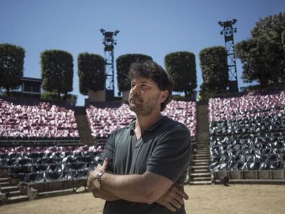 El director Oriol Broggi, ayer en el Teatre Grec de Barcelona.