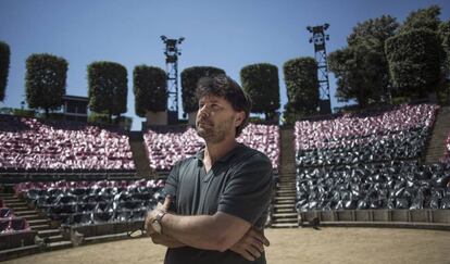 El director Oriol Broggi, ayer en el Teatre Grec de Barcelona.