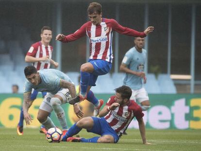 Antoine Griezmann durante el partido Celta-Atlético de Madrid de la pasada jornada.