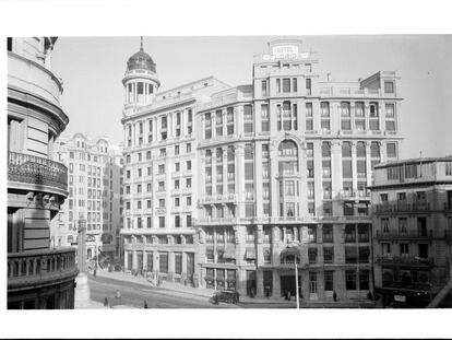 El Hotel Florida, inaugurado en 1924, en plaza del Callao