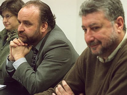 Rodolfo Benito (a la izquierda), junto a José María Fidalgo, en una imagen de archivo.