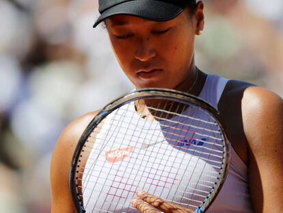 Osaka, durante su partido contra Siniakova.