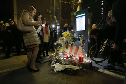 A tribute to the dead cyclist on Alberto Alcocer street.