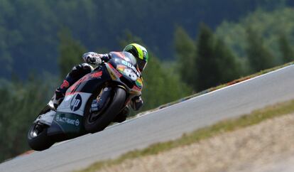 Pol Espargaró rueda sobre el circuito de Brno.