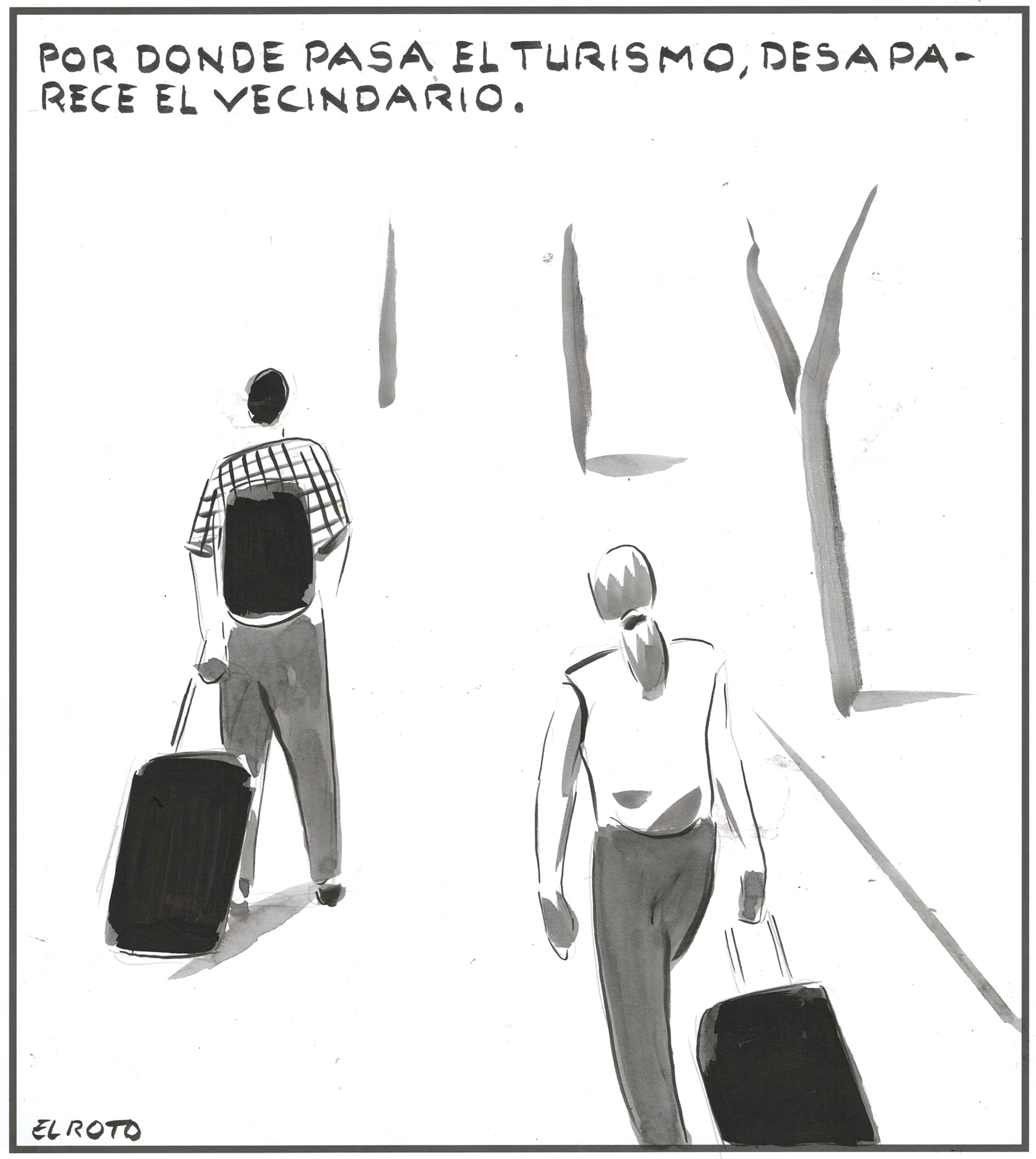 El Roto: turistas y vecinos