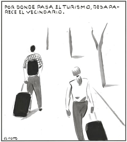 El Roto: turistas y vecinos
