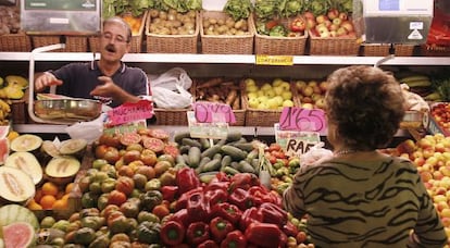 Un puesto del Mercado Central de Alicante, en una imagen de archivo.