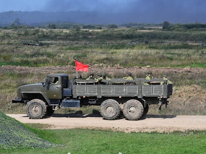 Ejercicios militares conjuntos entre tropas rusas y bielorrusas.