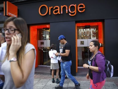 Una tienda de Orange en Madrid.