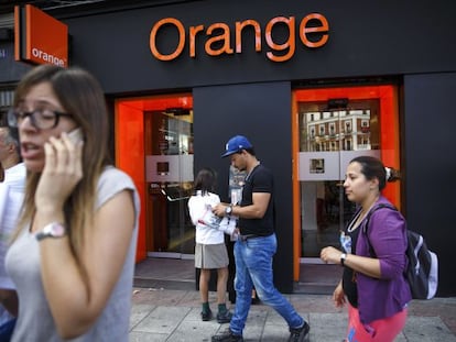 Una tienda de Orange en Madrid.