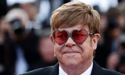 Sir Elton John, en la presentación de 'Rocket Man'.