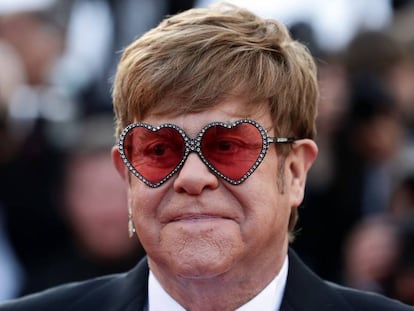 Sir Elton John, en la presentación de 'Rocket Man'.