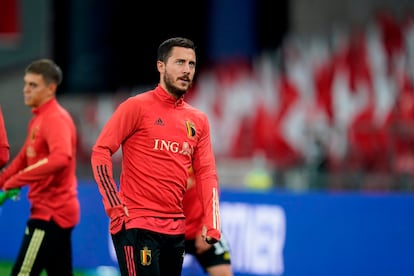 Hazard, con Bélgica.