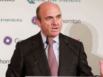 Luis de Guindos, ministro de Econom&iacute;a, en Spain Investors Day