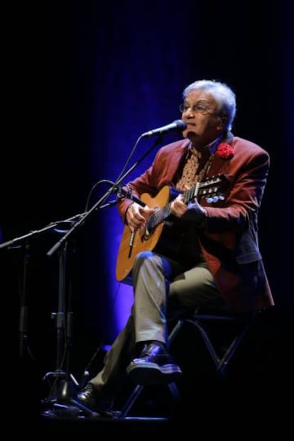 Caetano Veloso este martes en Oporto (Portugal).