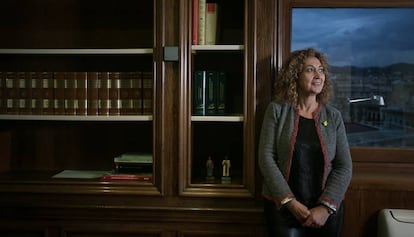 Ester Capella, en un despacho de la consejeria, el pasado lunes