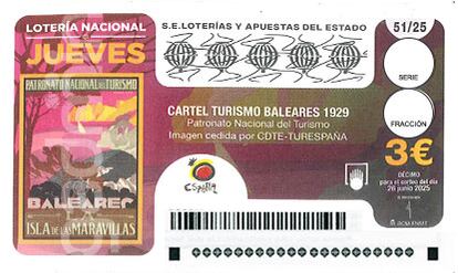 Décimo Lotería Nacional jueves 26 de junio de 2025