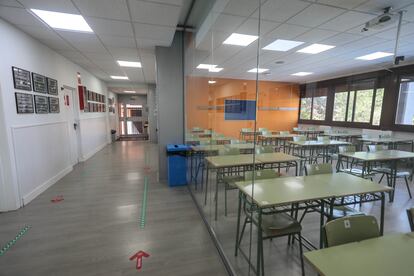 Una parte del instituto Las Musas ya reformado con dinero reservado para gastos de suministros del propio centro. 