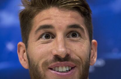 Sergio Ramos, en la rueda de prensa previa al partido contra el Copenhague.