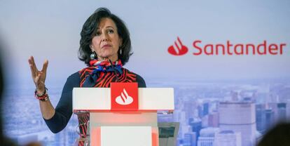 La presidenta del Banco Santander, Ana Botín. 