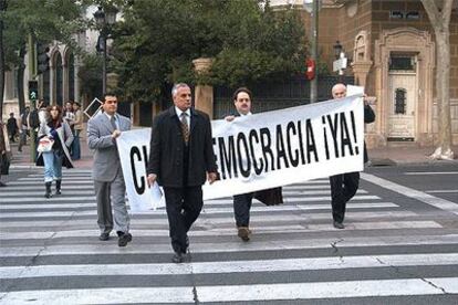 Representantes de la oposicón cubana en Madrid.