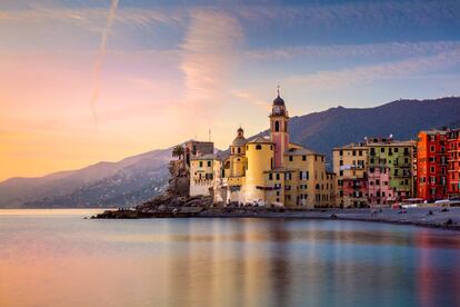 Villa de Camogli, en la costa italiana de Liguria.