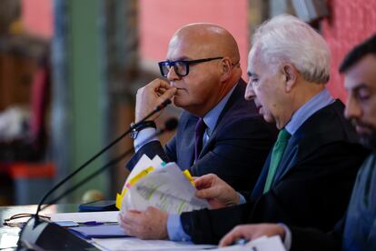 José Manuel Baltar Blanco, senador del PP y expresidente de la Diputación de Ourense, en el Tribunal Supremo, este lunes.