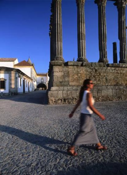 El templo de Diana, en Évora (Portugal).