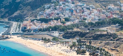 Viviendas en la costa de Tenerife (Islas Canarias).