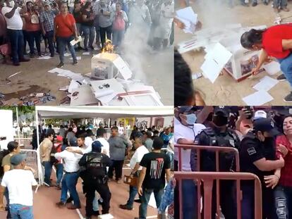 Disturbios durante las votaciones rumbo al Congreso Nacional de Morena.