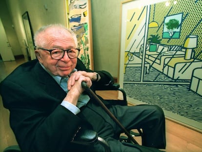 Billy Wilder, en la subasta de su colección en Christie's en 2000.