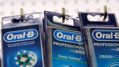 Cabezales de cepillo de dientes Oral-B, de Procter &amp; Gamble.