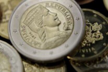 Imagen de una moneda de euro.