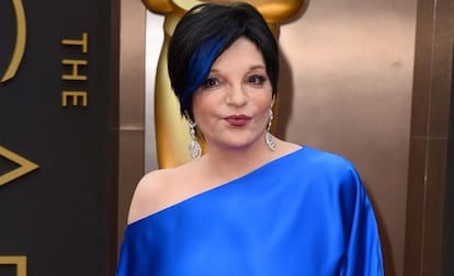 Liza Minnelli, a su llegada a los Oscar de 2014.