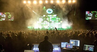 Imagen de un concierto de Gorillaz en Budapest (Hungría), la semana pasada.