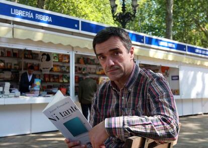 Jonan Fernández, en la presentación de su libro en Bilbao.