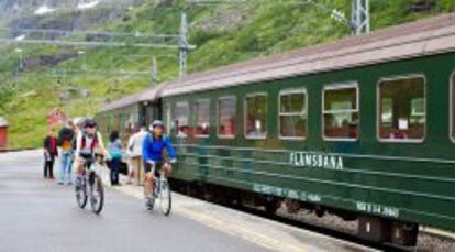 La localidad de Flam, que da nombre al tren, esconde el fiordo m&aacute;s largo del mundo.