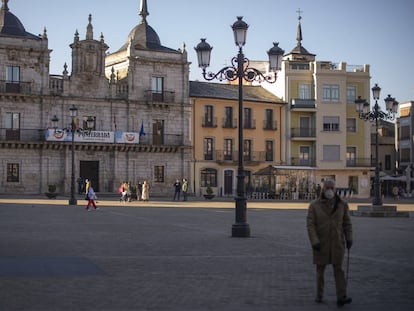 Plaza Mayor de Ponferrada (León).